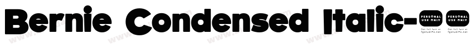 Bernie Condensed Italic字体转换